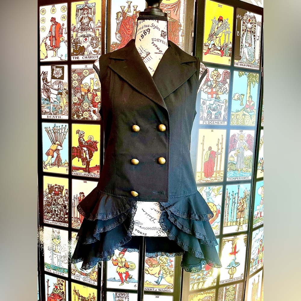 Pirate Chic, Spin Doctor, Black Sleeveless Dress